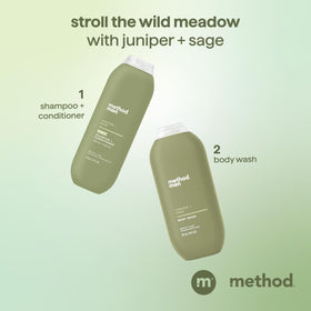 Method bottle beside common items to show 14 oz size and portability