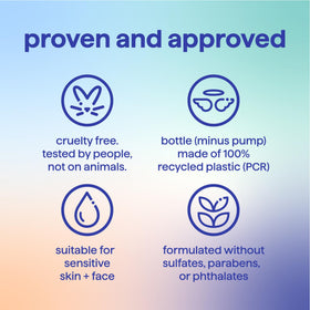 Method Skin Spritz label close-up showing hypochlorous acid 0.02% and ingredient simplicity