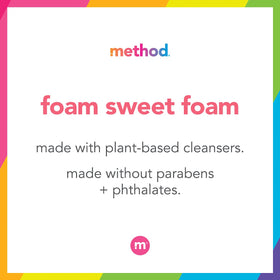 Method bottle label close-up highlighting ingredients and recyclable packaging benefit