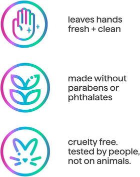 Method bottle on a kitchen sink showing fresh scent and sustainable benefit