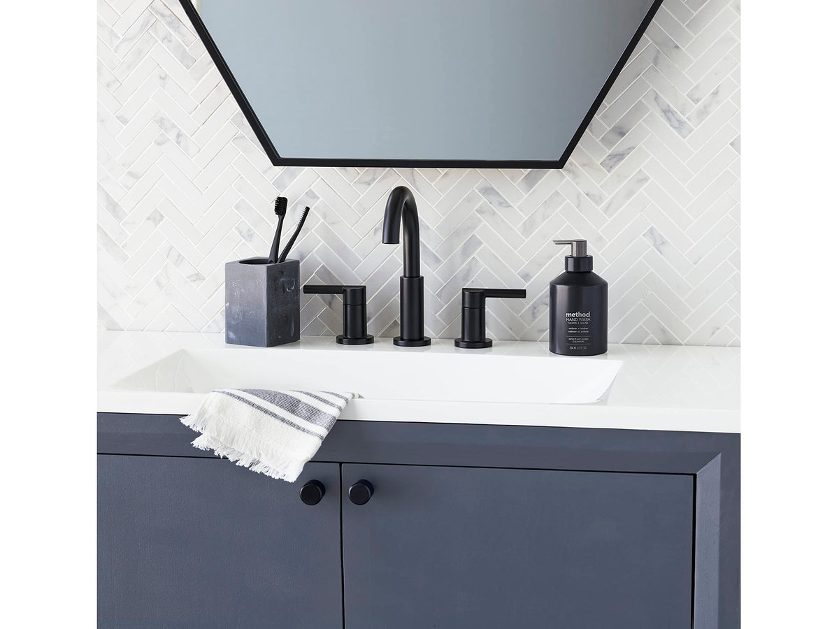 Method bottle on a kitchen sink showing aesthetic fit and everyday convenience benefit