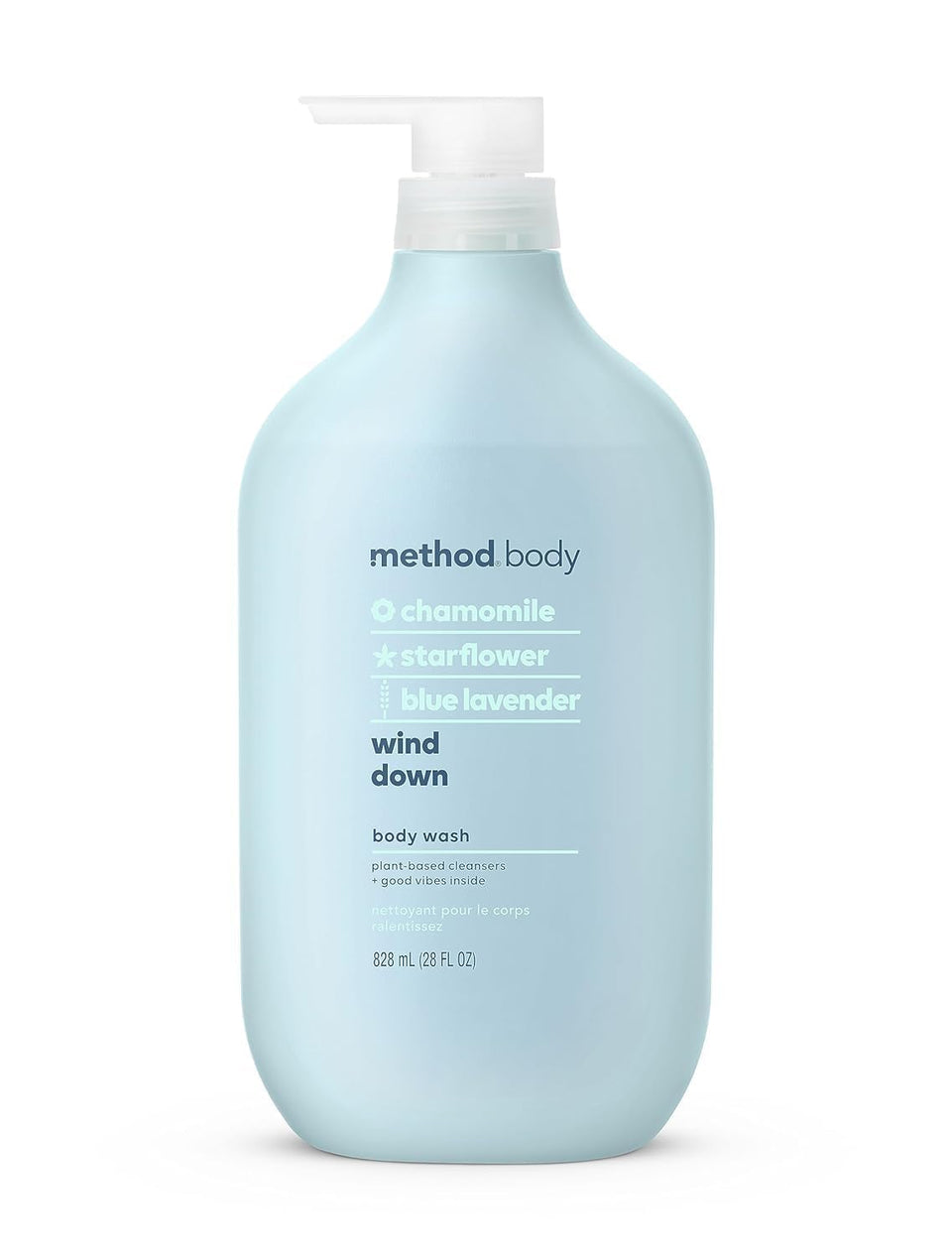 Method front packaging displaying Wind Down label and calming botanicals benefit