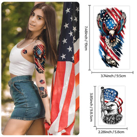 Metuu tattoo applied on arm in lifestyle shot showing long-lasting effect
