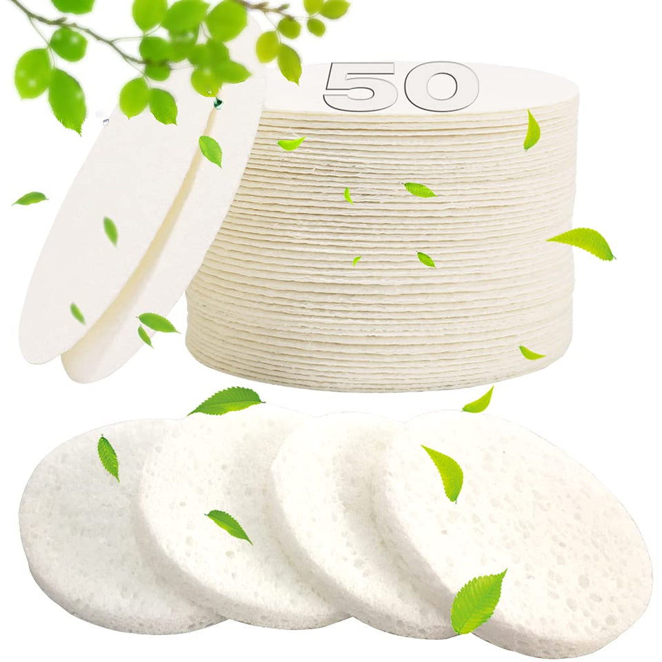 METUUTER front packaging showing 50 compressed facial sponges and brand