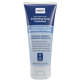 MG217 front packaging showing product and benefits for scalp care