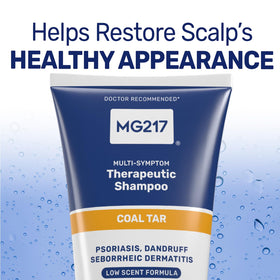 MG217 shampoo texture lather demonstrating gentle cleansing and conditioning