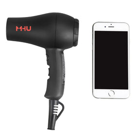 MHD dryer with concentrator attached for focused airflow and sleeker styling