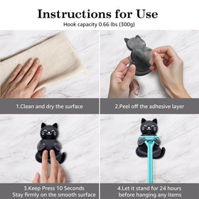 Mhfpl hook in shower holding a razor demonstrating space-saving organization benefit
