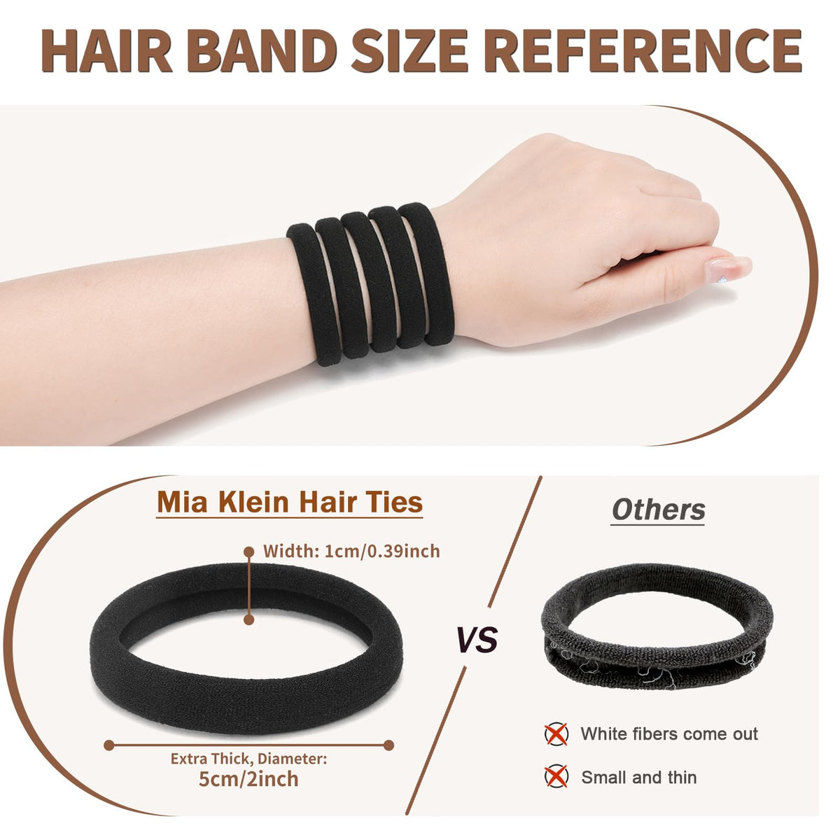 Mia Klein close-up of seamless band texture showing gentle, snag-free finish