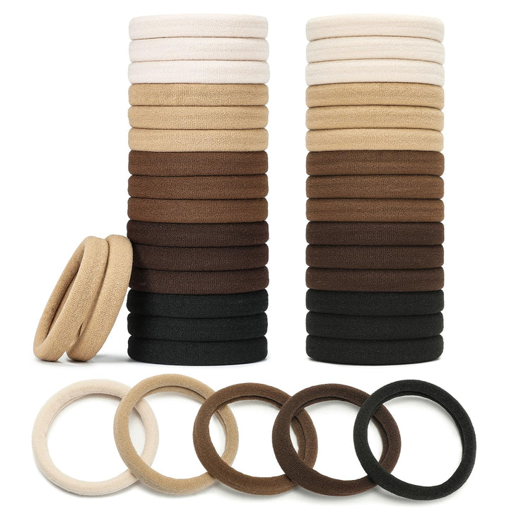 Mia Klein front packaging showing 100 black hair ties, reliable supply