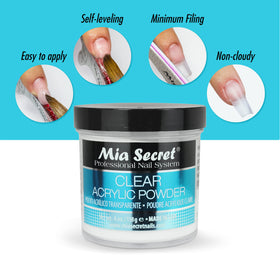 Mia Secret product label close-up showing manufacturing origin and ingredient clarity
