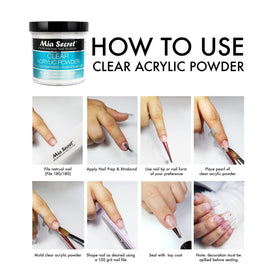 Mia Secret acrylic bead on brush demonstrating easy shaping and reliable workability
