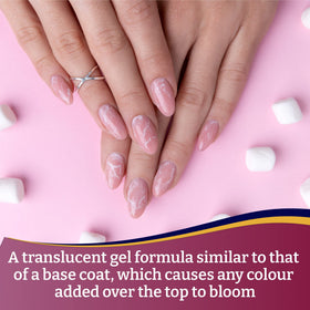 Mia Secret gel texture droplet demonstrating smooth consistency for control