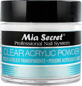 Mia Secret front packaging showing brand and jar for salon-quality results