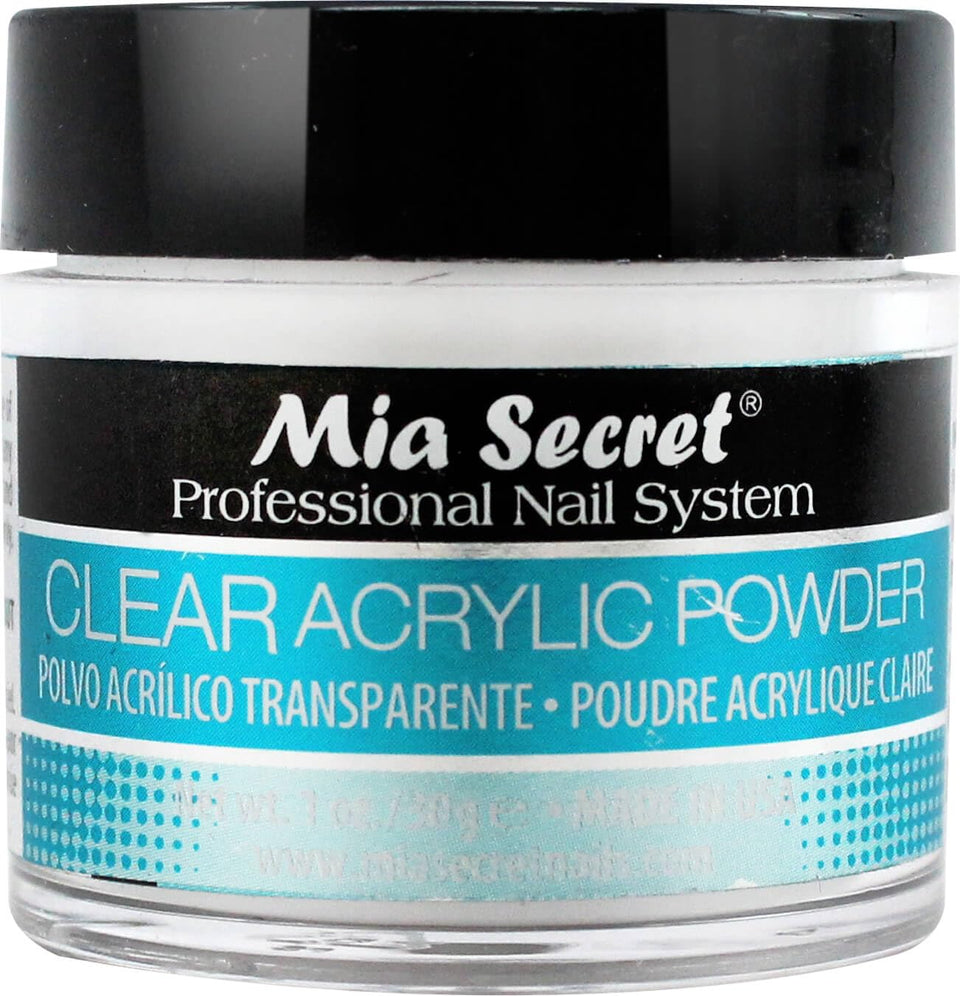Mia Secret front packaging showing brand and jar for salon-quality results