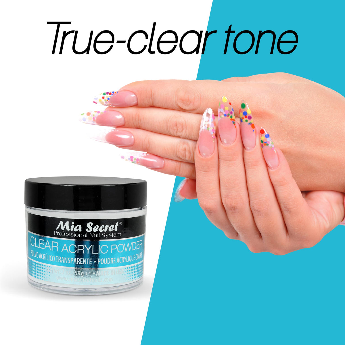 Mia Secret 1oz jar beside a coin to show compact size and travel-friendly convenience