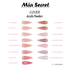 Mia Secret applied on a nail tip before filing showing improved shape and adhesion