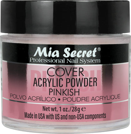 Mia Secret jar front view showing label and 1 oz size for clear identification and trust