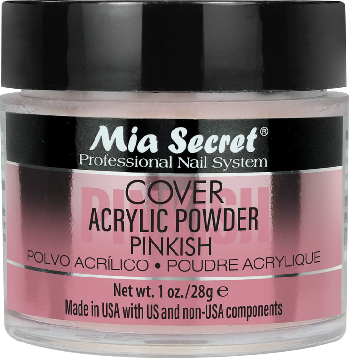 Mia Secret jar front view showing label and 1 oz size for clear identification and trust