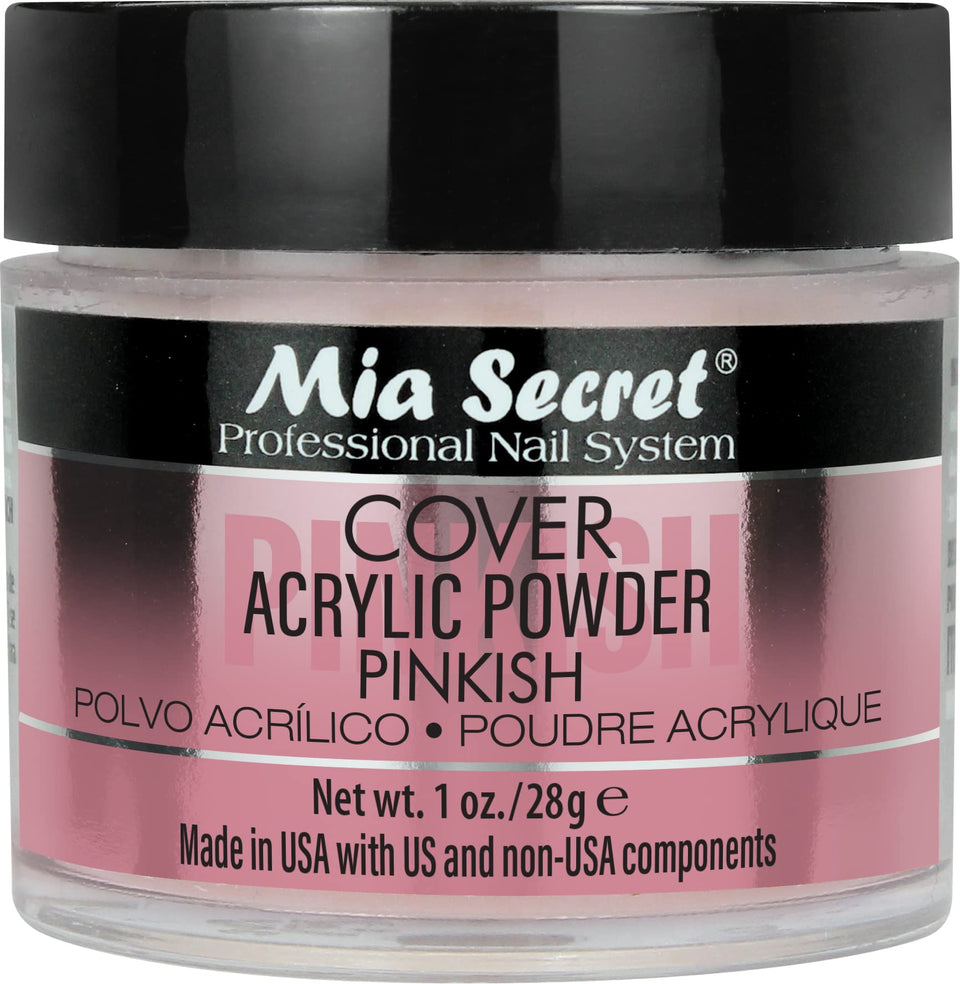 Mia Secret jar front view showing label and 1 oz size for clear identification and trust