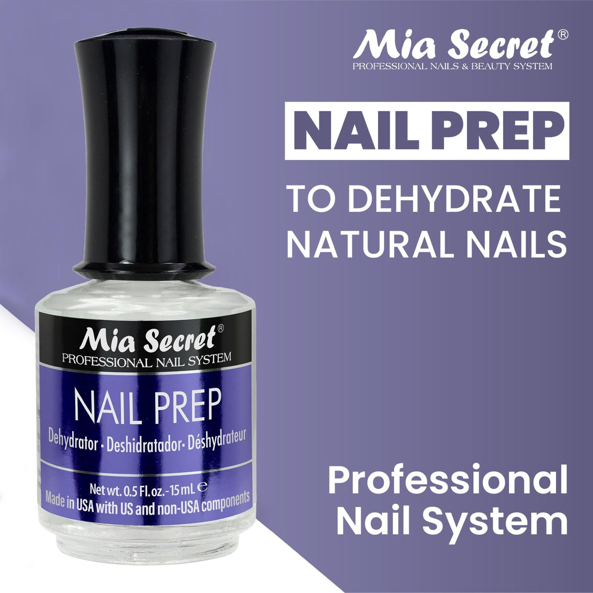Professional applying Mia Secret dehydrator in salon for improved product bonding