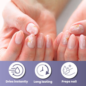 Mia Secret dehydrator applied to nail plate showing clean surface before enhancements