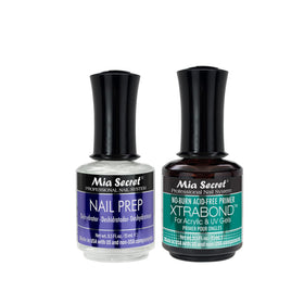 Mia Secret front packaging showing both bottles and kit benefits