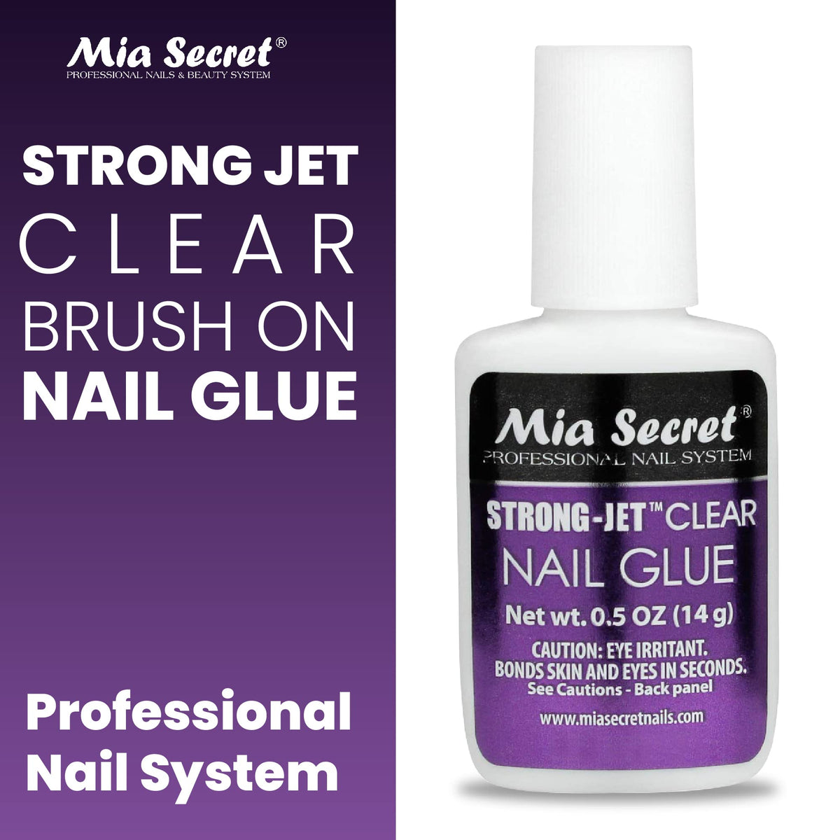 Mia Secret brush applicator close-up for precise placement