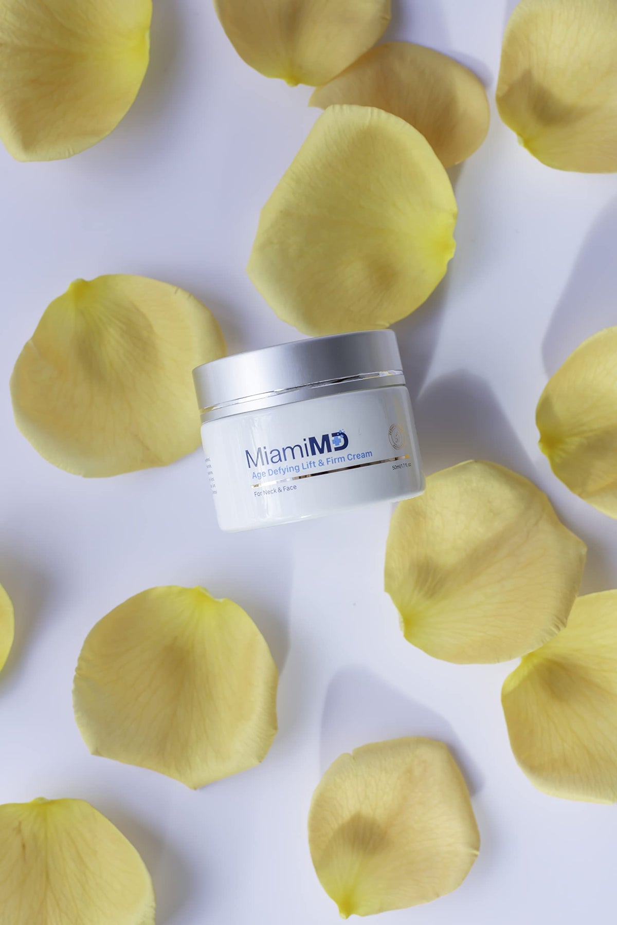 MiamiMD on bathroom counter in lifestyle setting for morning skincare routine