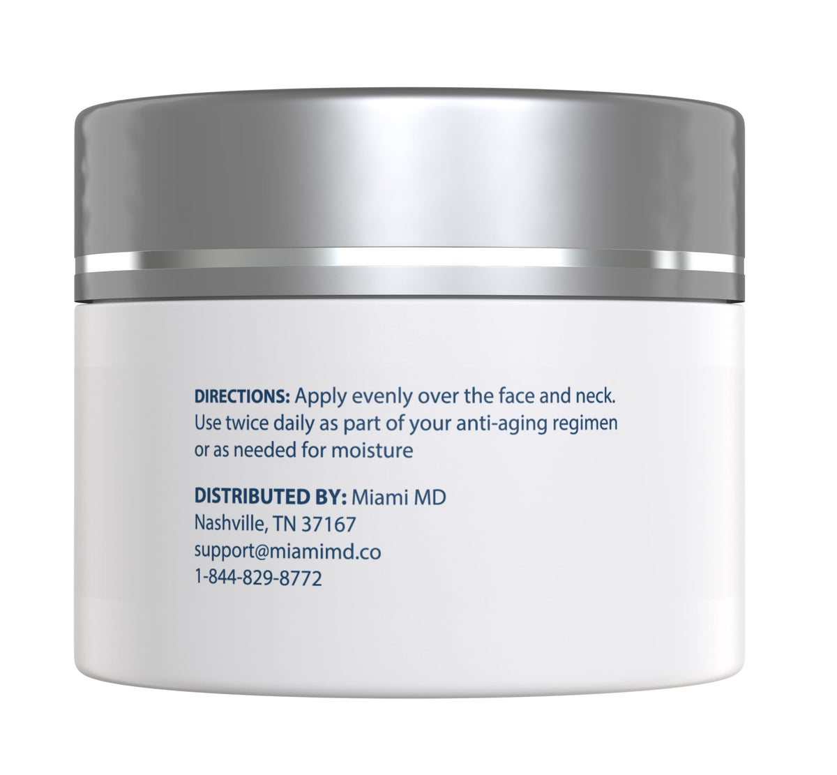 MiamiMD cream texture close-up demonstrating smooth, hydrating finish