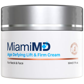 MiamiMD front packaging showing jar and brand for confident daily lifting
