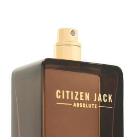 Michael Malul close-up of side label highlighting product name and clarity
