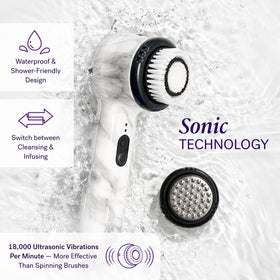 MICHAEL TODD Soniclear wash brush bristles detail for deeper cleansing