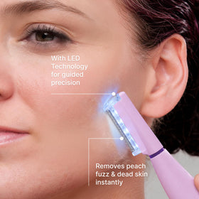 MICHAEL TODD Sonicsmooth exfoliation tip texture demonstrating gentle skin smoothing
