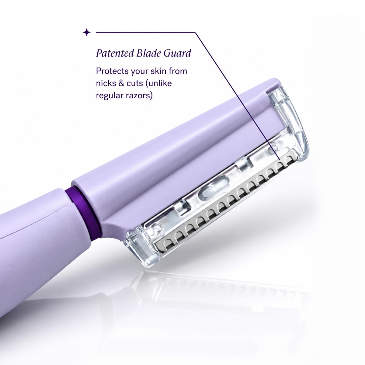 MICHAEL TODD device in use on cheek demonstrating a smooth finish and improved serum absorption