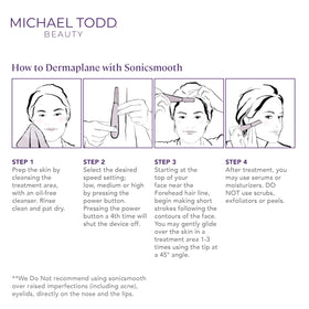 MICHAEL TODD Sonicsmooth positioned on bathroom counter for daily skincare routine imagery