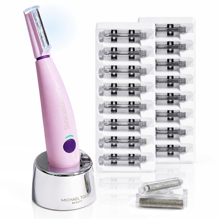 MICHAEL TODD Sonicsmooth Pro+ front view showing sleek design and ergonomic benefits