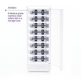 MICHAEL TODD close-up of a single safety tip showing precise edge for accurate exfoliation