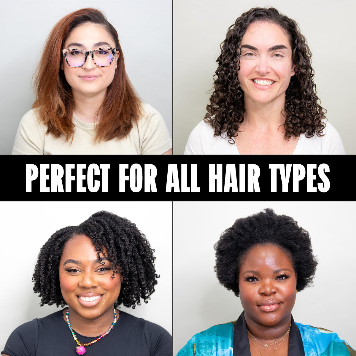 Miche Beauty before and after detangling showing smoother, softer hair