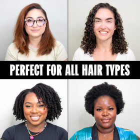 Miche Beauty before and after detangling showing smoother, softer hair