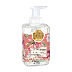 Michel Design Works front label showing blush peony packaging and elegant styling