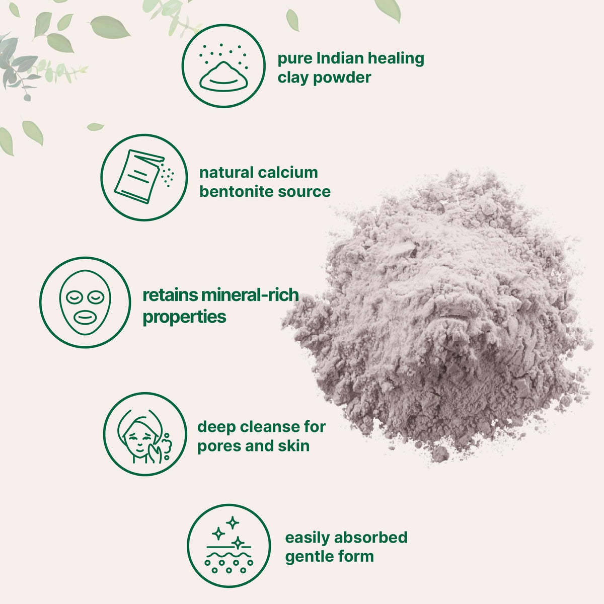 Micro Ingredients applied as face mask illustrating deep-pore cleansing benefit