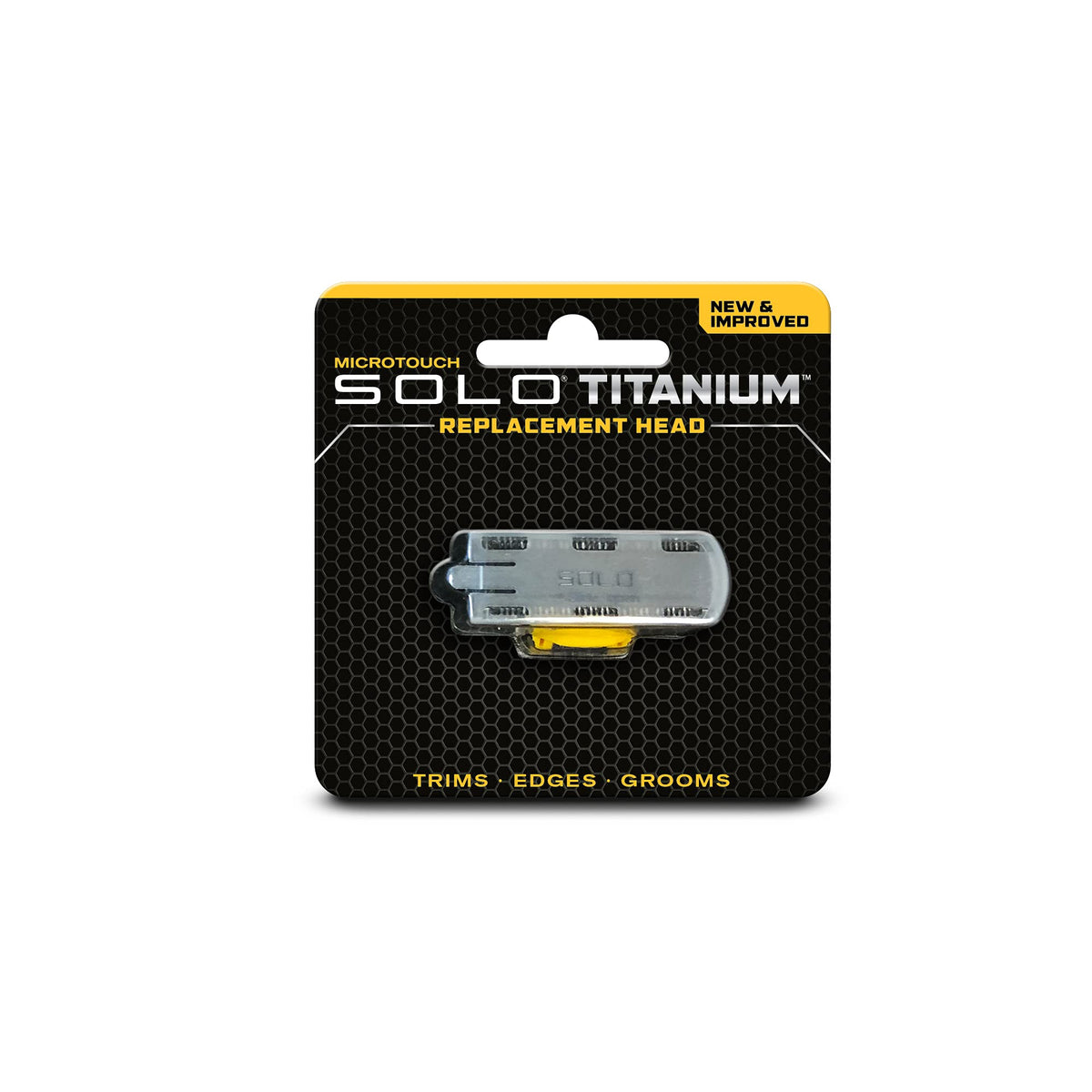 Micro Touch replacement blade front packaging showing product and compatibility
