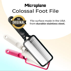 Microplane removable soft-grip handle detail offering comfortable secure control
