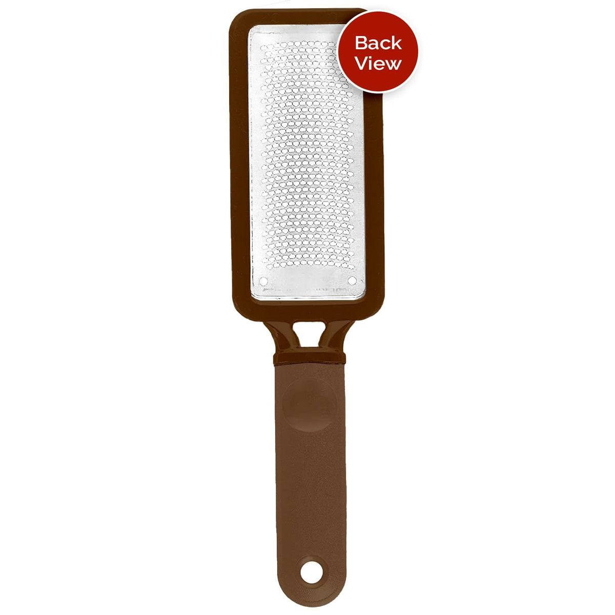Microplane handle detail highlighting ergonomic removable grip for comfortable control