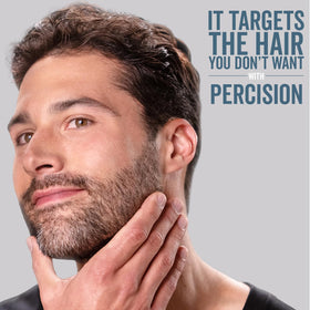 Microtouch eyebrow head detail showing small precision cutter for neat shaping