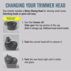 Microtouch trimming ear hair in use demonstrating comfortable, controlled grooming