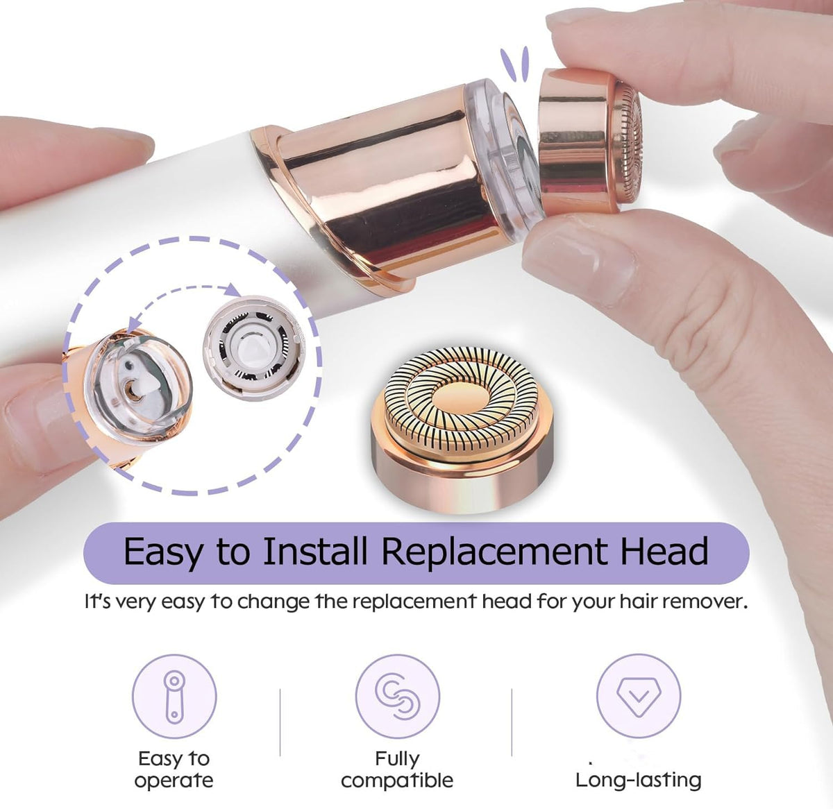 Midnt cleansing brush beside replacement heads for easy hygiene maintenance
