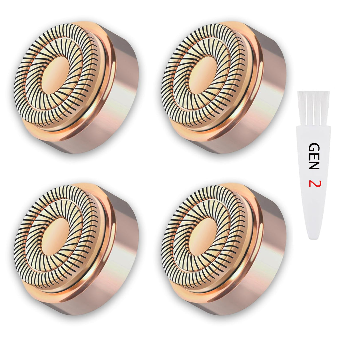 Midnt front packaging showing 4-pack and brush for quick replacement