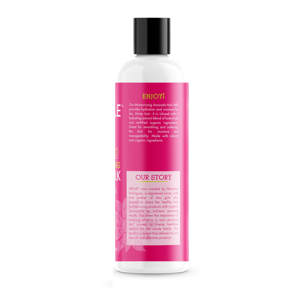 Mielle Organics on bathroom shelf in lifestyle setting conveying daily routine convenience benefit